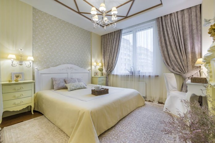 спальня в світлих тонах