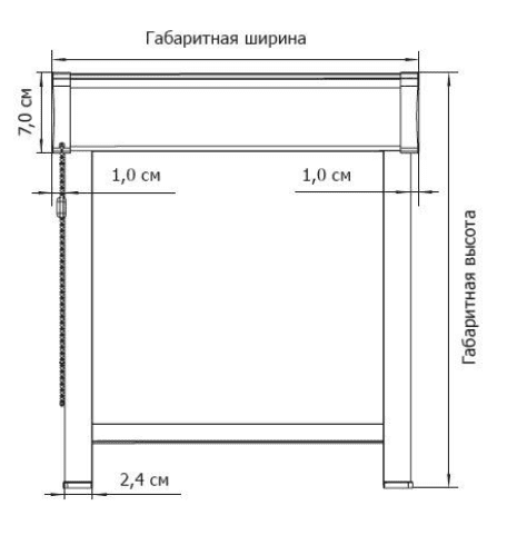 Система UNI2 (розрахунок ширини штори)